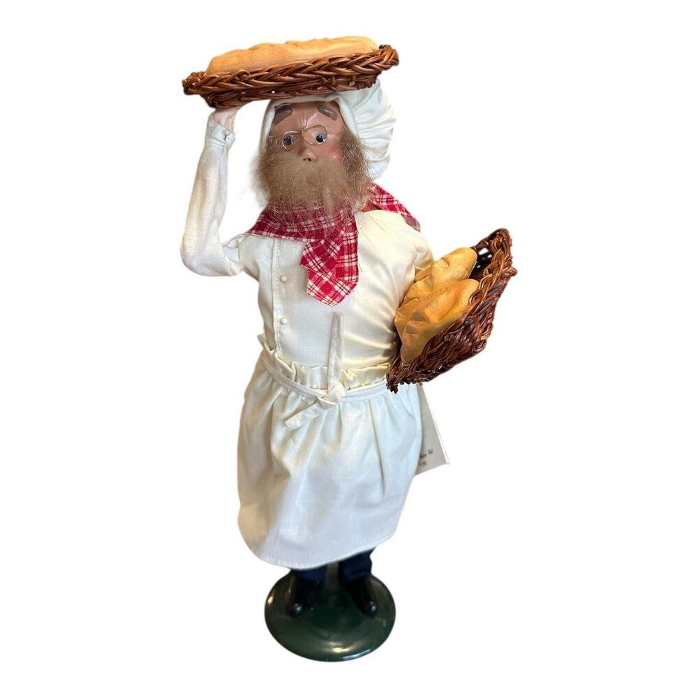 Vintage 1992 Byers Choice Cries of London Baker Bread Chef Signed Caroler W/ Tag